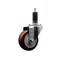Service Caster 3.5'' SS Maroon Poly Wheel Swivel 1-1/8'' Expanding Stem Caster SCC-SSEX20S3514-PPUB-MRN-118 - alternate 1